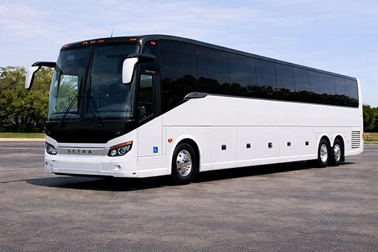 56-passenger charter bus rental Hesperia TX
